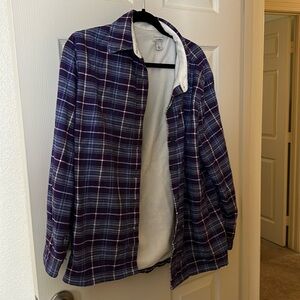Fleece lined flannel from LL Bean